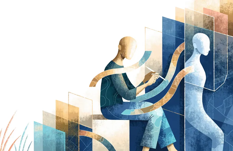Editorial illustration for the Career & Work theme