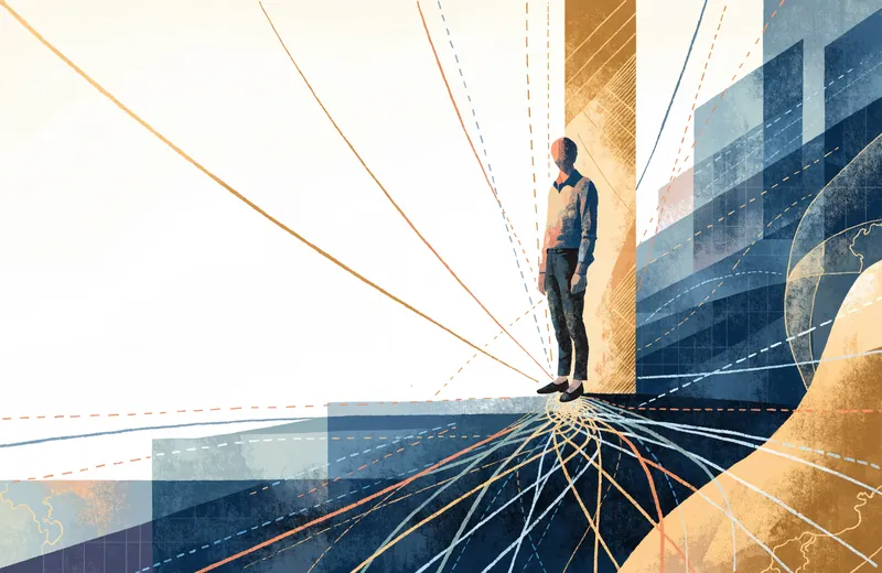 Editorial illustration for the Confidence & Self-Worth theme