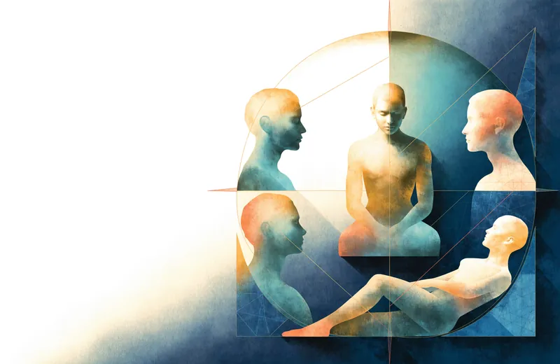 Editorial illustration: the five Big Five dimensions as one pattern